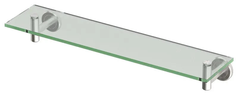 Latitude II Glass Shelf, Chrome