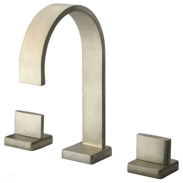Latoscana 86PW102 Novello Roman Tub With Lever Handles In Brushed Nickel