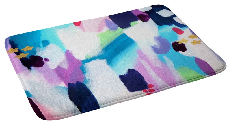 Laura Fedorowicz Brave and Significant Memory Foam Bath Mat, 17"x24"