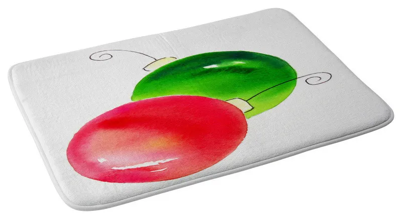 Laura Trevey Deck The Halls Memory Foam Bath Mat