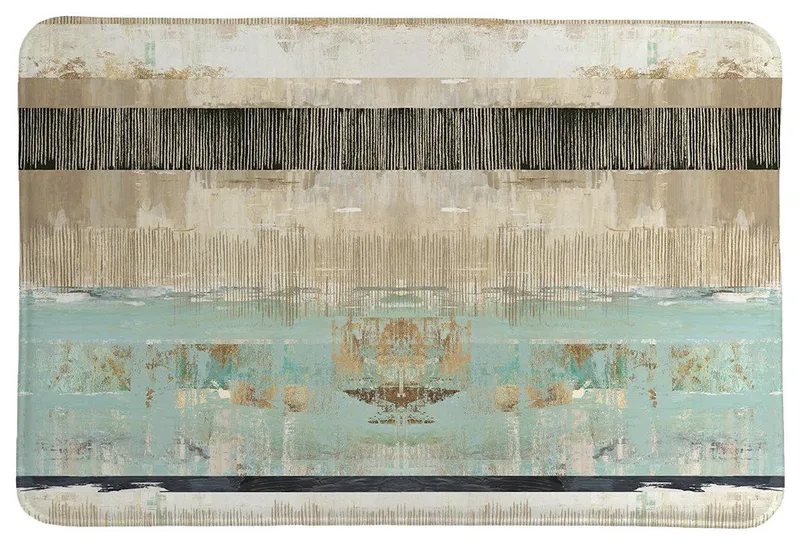 Laural Home Ancient Stripes Memory Foam Rug