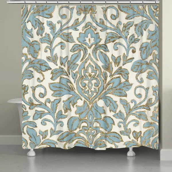 Laural Home Antique Damask Shower Curtain