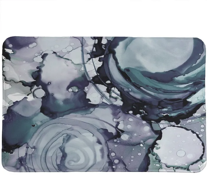 Laural Home Inky Greys Memory Foam Rug