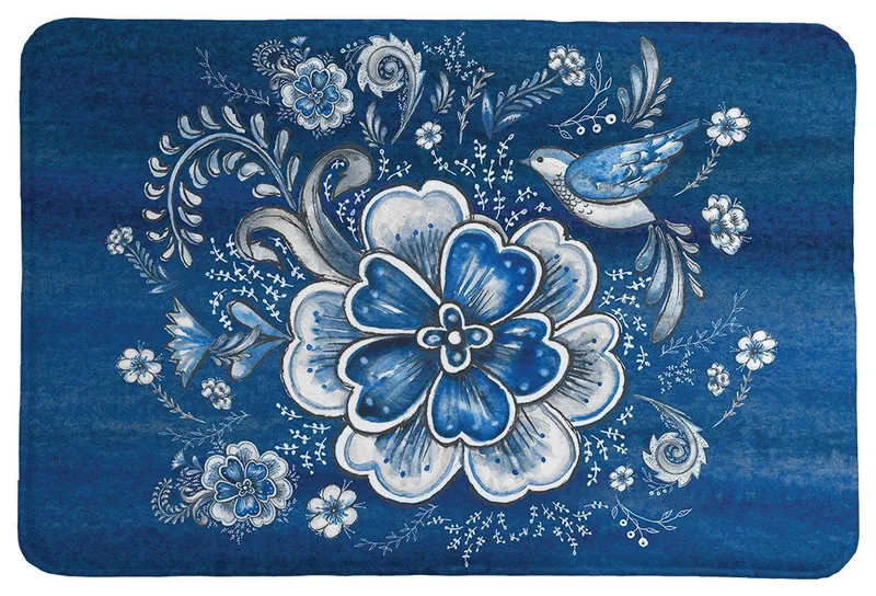 Laural Home Royal Garden Memory Foam Rug