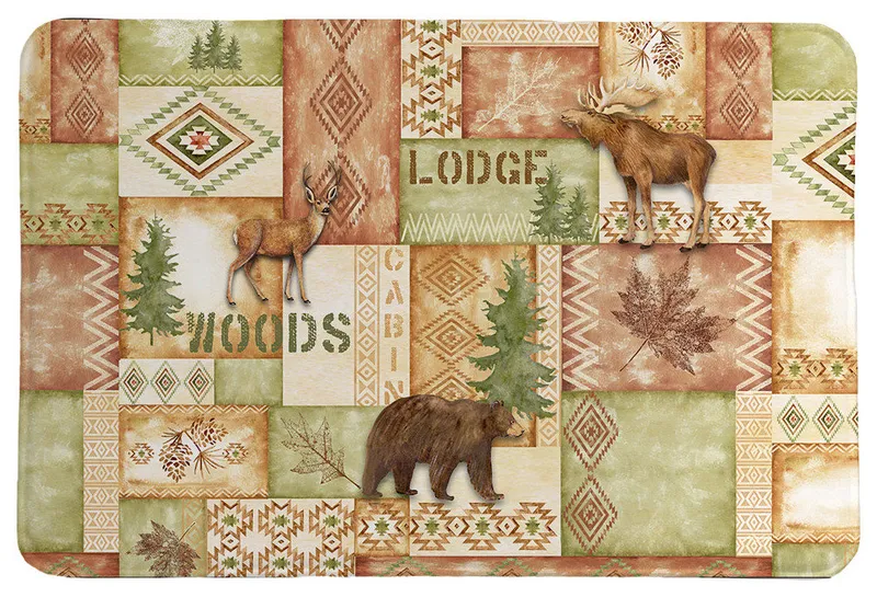 Laural Home Trail Ridge Rust Memory Foam Rug