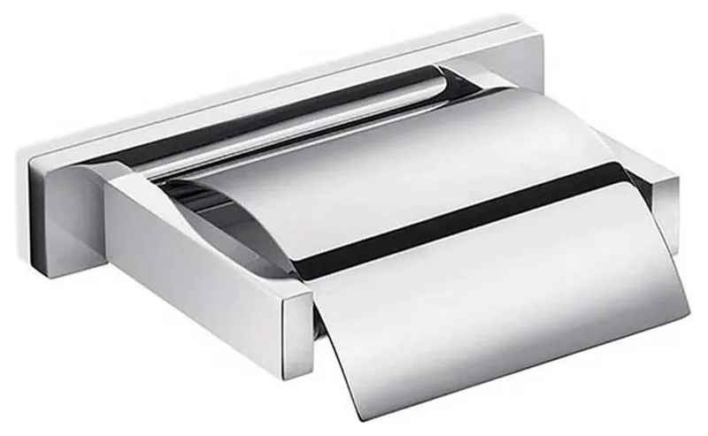 Lea A19260 Toilet Paper Holder with Lid, Polished Chrome