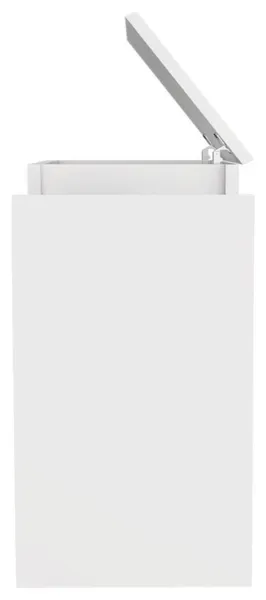 Leicester Bathroom Storage Cabinet with Liftable Top and Drawer, White