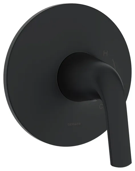 Lemora Single Handle Valve Only Trim Kit, Satin Black