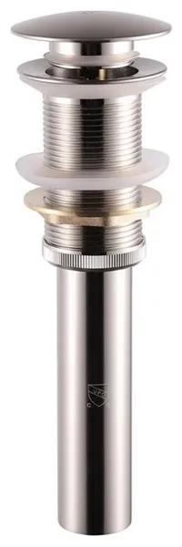 Lexora Home Scarico Pop-Up Drain Assembly without Overflow in Brushed Nickel