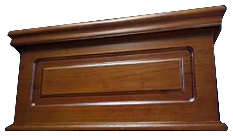 Light Mahogany Wood Raised Panel Tank for High Tank Toilet