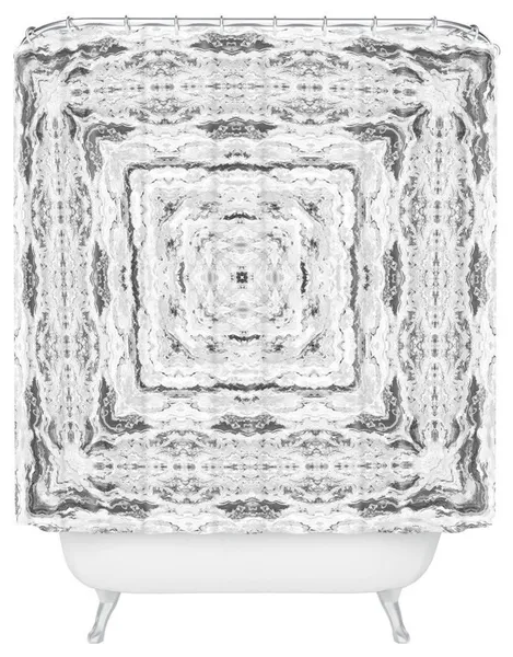 Lisa Argyropoulos Mono Melt Kaleido Shower Curtain, 24"x30"