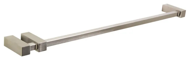 Loft 24" Double Post Towel Bar SQU, Brushed Nickel