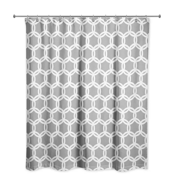 Loop Pattern 1 71x74 Shower Curtain