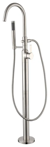 Luxier FTF01 Single-Handle Tub Filler Faucet with Hand Shower, Brushed Nickel
