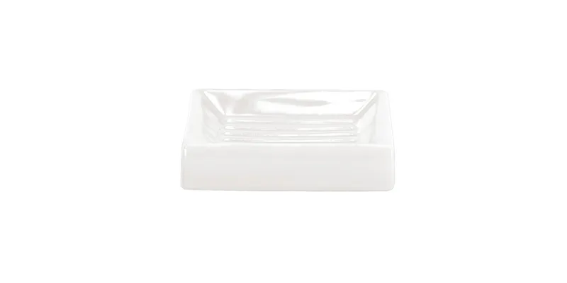 Luxury Porcelain Flash Bathroom Accessories, Soap Dish, White