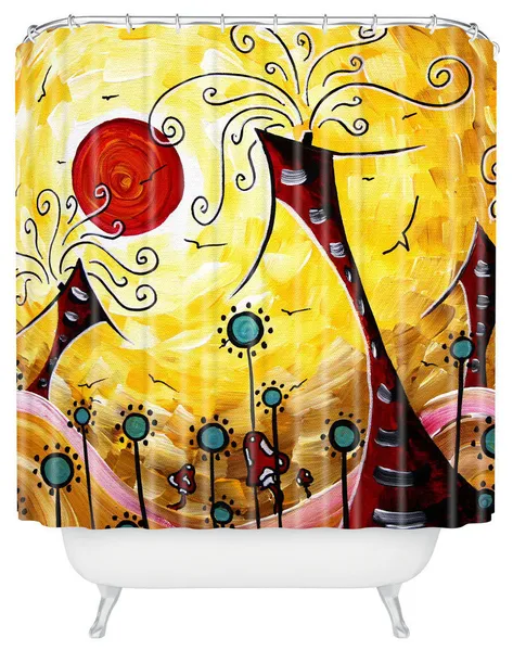 madart inc Good Morning Shower Curtain