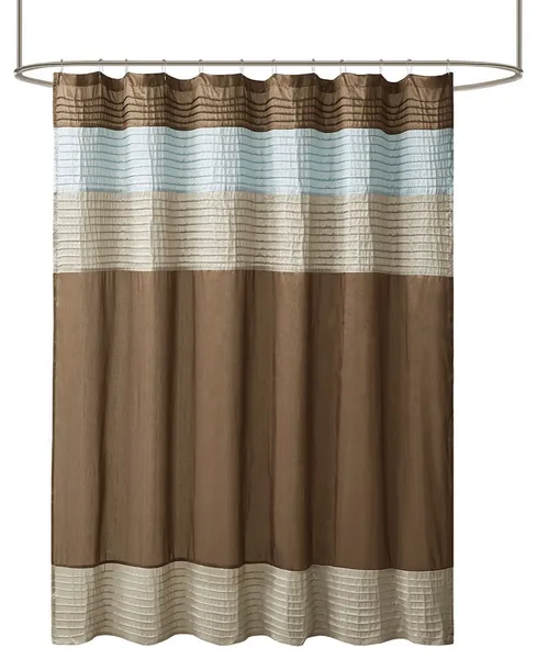 Madison Park Amherst Faux Silk Shower Curtain