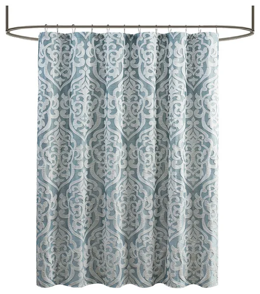 Madison Park Odette Jacquard Shower Curtain