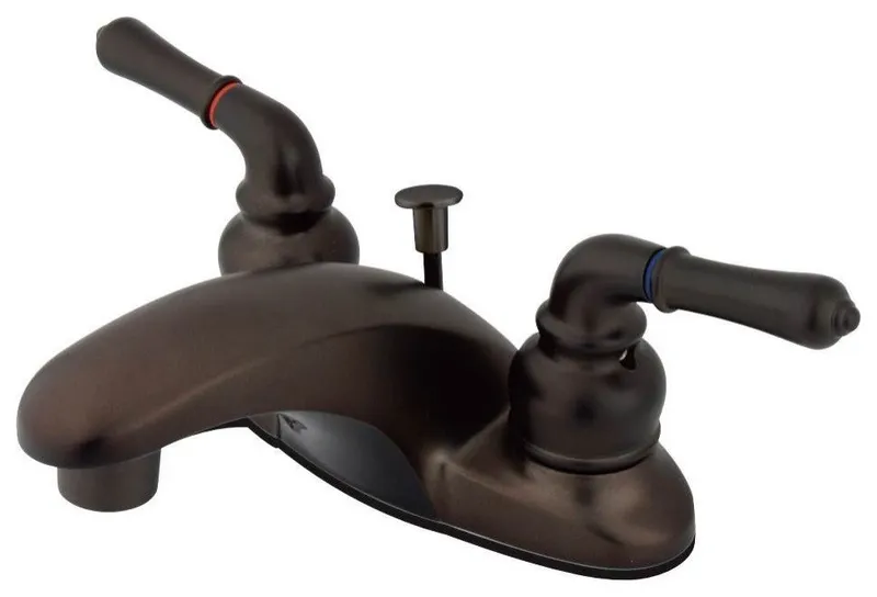 Magellan Centerset Lavatory Faucet,Lever Handles, Oil Rubbed Bronze