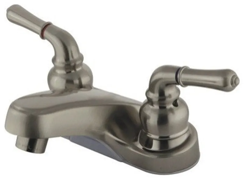 Magellan Centerset Lavatory Faucet,Lever Handles,Satin Nickel