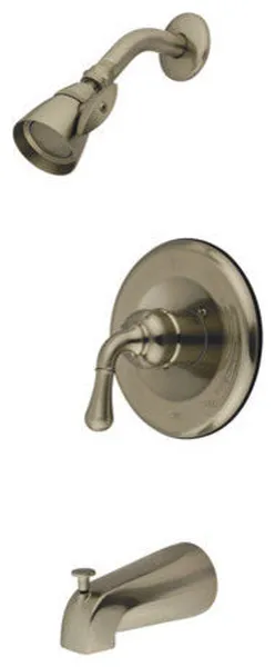 Magellan Single Handle Tub, Shower Faucet, 1.5GPM Showerhead, Satin Nickel