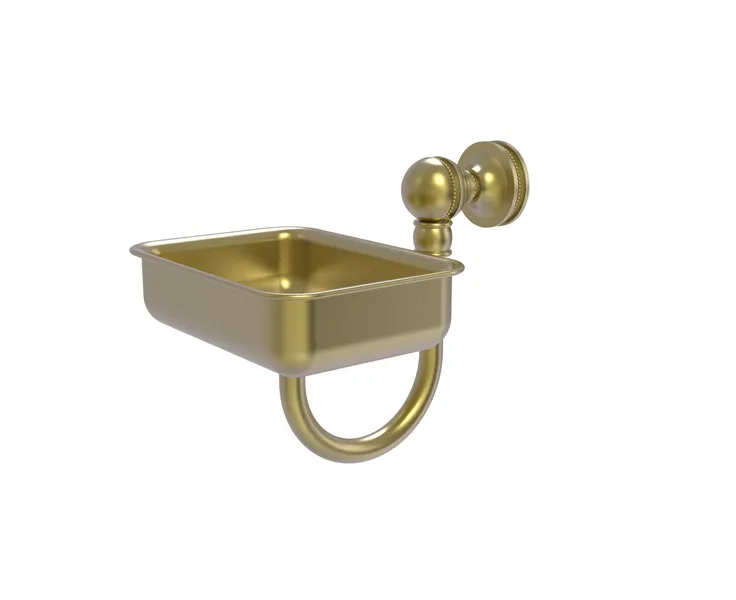 Mambo Wall Mounted Soap Dish, Satin Brass