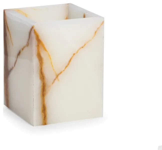 Marble Bath Tumbler, Green Onyx
