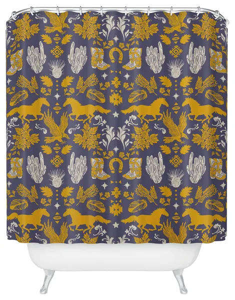 Marta Barragan Camarasa Western Ornaments Shower Curtain