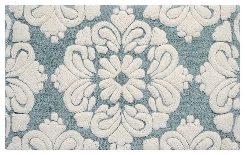 Medallion Collection 21" x 34" Rectangle in Blue/Natural
