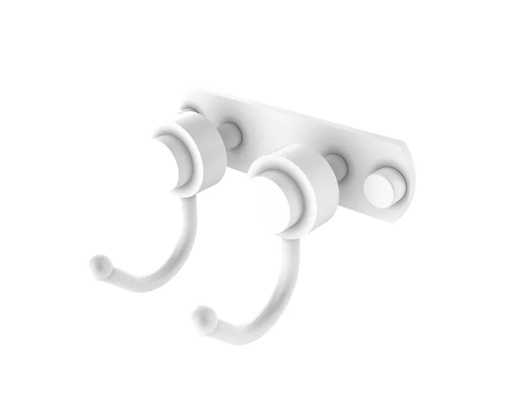 Mercury 2 Position Multi Hook with Smooth Accent, Matte White