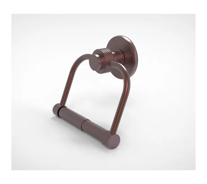 Mercury 2 Post Groovy Accent Toilet Tissue Holder, Antique Copper