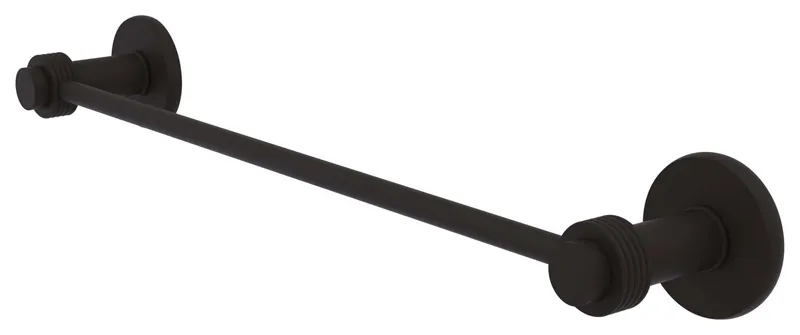 Mercury 24" Towel Bar with Groovy Accent, Oil Rubbed Bronze