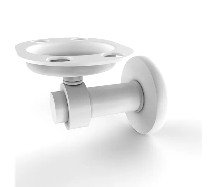 Mercury Tumbler and Toothbrush Holder, Matte White