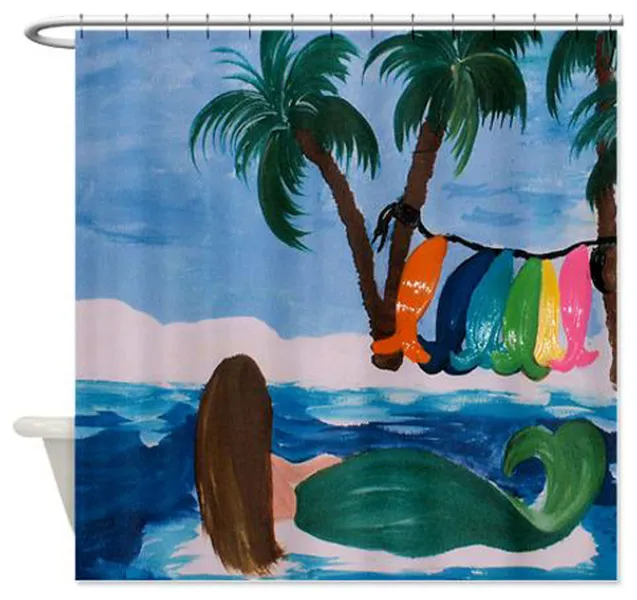 Mermaid Laundry Day Shower Curtain