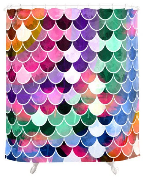 Mermaid Rainbow Shower Curtain