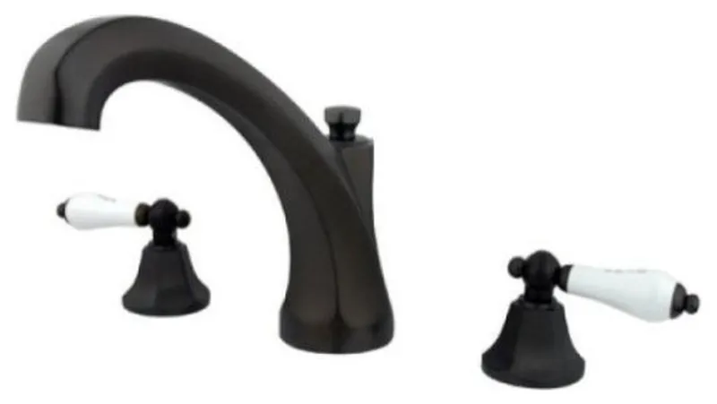 Metropolitan Roman Tub Filler With Porcelain Lever Handles