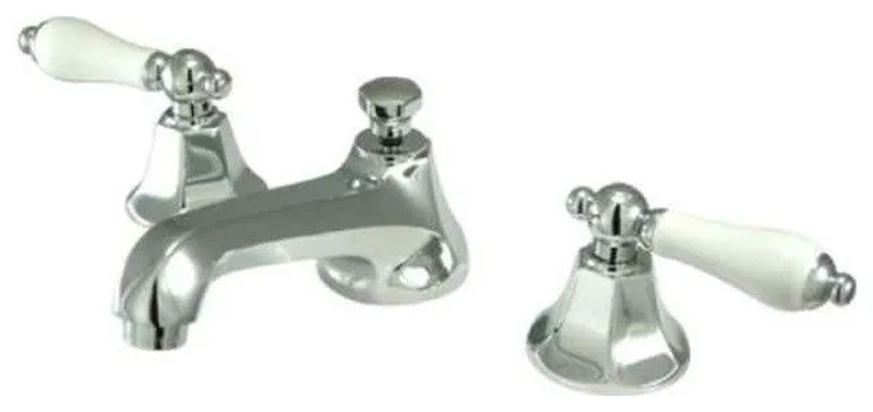 Metropolitan Two Handle 8" to 16" Widespread Lavatory Faucet With Brass Pop-up