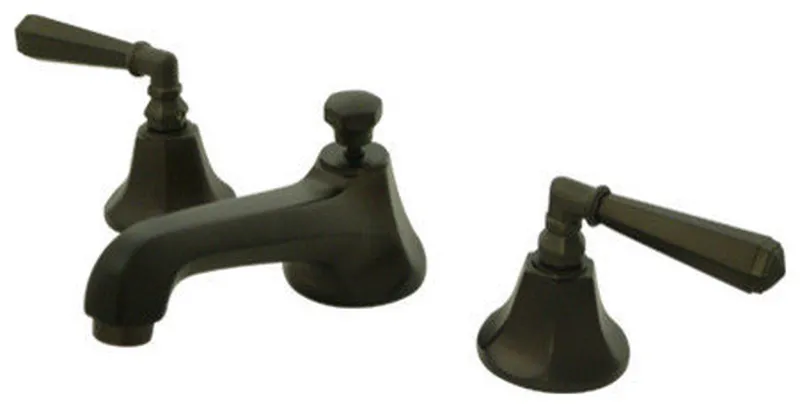 Metropolitan Two Handle 8" to 16" Widespread Lavatory Faucet With Brass Pop-up