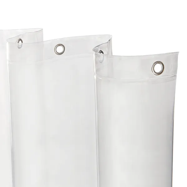 Microban Protected Heavyweight PEVA Shower Liner, 70" W x 72" H, Clear