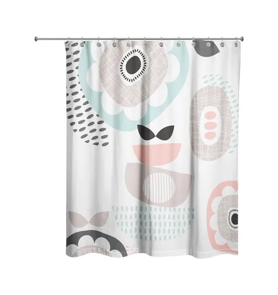 Mid Mod Pastels Shower Curtain