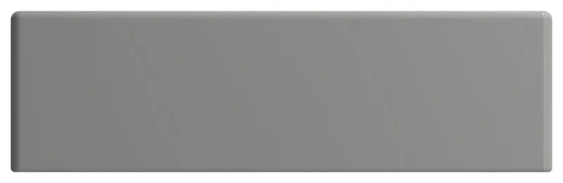 Milano Wall-Mounted Sink Fireclay 14.5 in. 1-hole Left Faucet Deck in Matte Gray