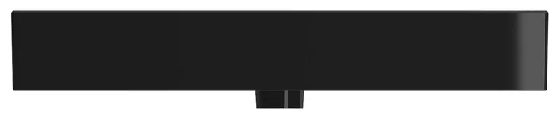 Milano Wall-Mounted Sink Fireclay 32 in. 1-Hole with Overflow in Black