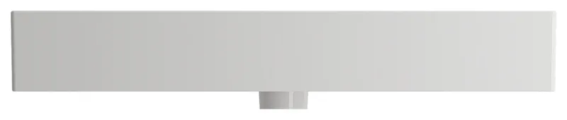 Milano Wall-Mounted Sink Fireclay 32 in. 1-Hole with Overflow in White