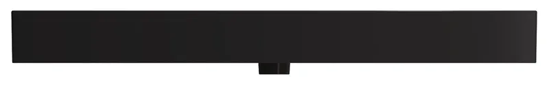 Milano Wall-Mounted Sink Fireclay 47.75 in. 1-Hole with Overflow in Matte Black