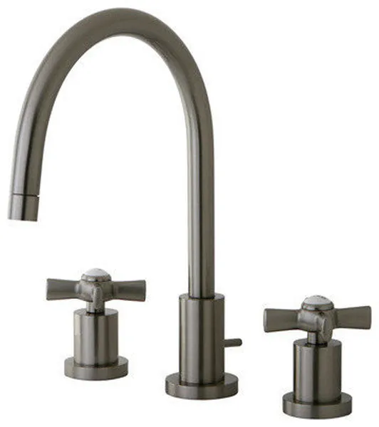 Millennium Widespread Lavatory Faucet, Satin Nickel