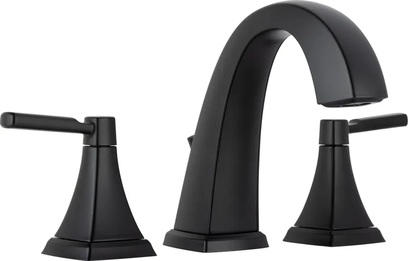 Miseno MNO641L Elysa 1.2 GPM Widespread Bathroom Faucet - Flat Black