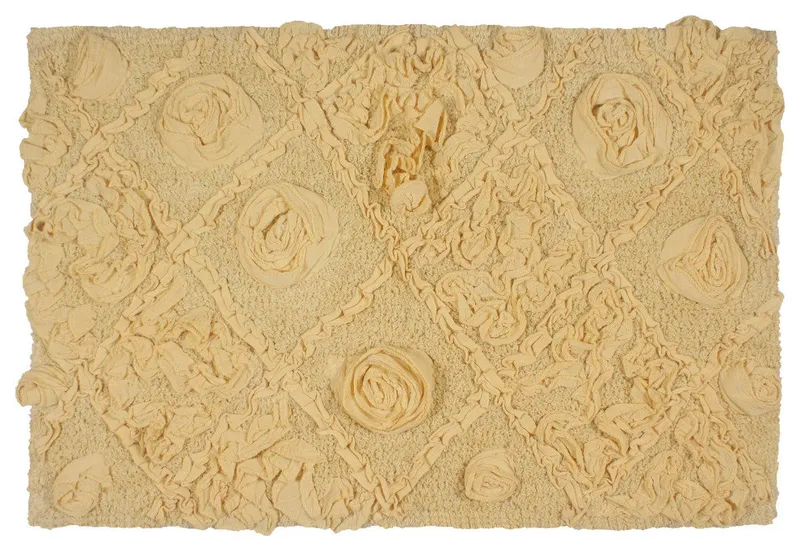 Modesto Bath Rug Bath Rugs Set, 21x34 Rectangle, Yellow