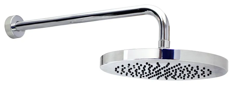 MODONA's 10" Rain Shower Head With 15.5" STRAIT Shower Arm, Polished Chrome