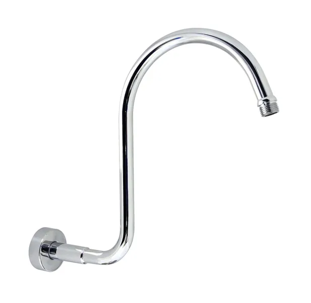 MODONA's Goosneck "S" Rain Shower Arm, Polished Chrome