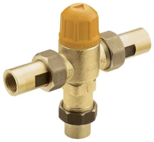 Moen 104465 Mixing Tee With 1/2" FIP or 3/8" Compression Fittings
